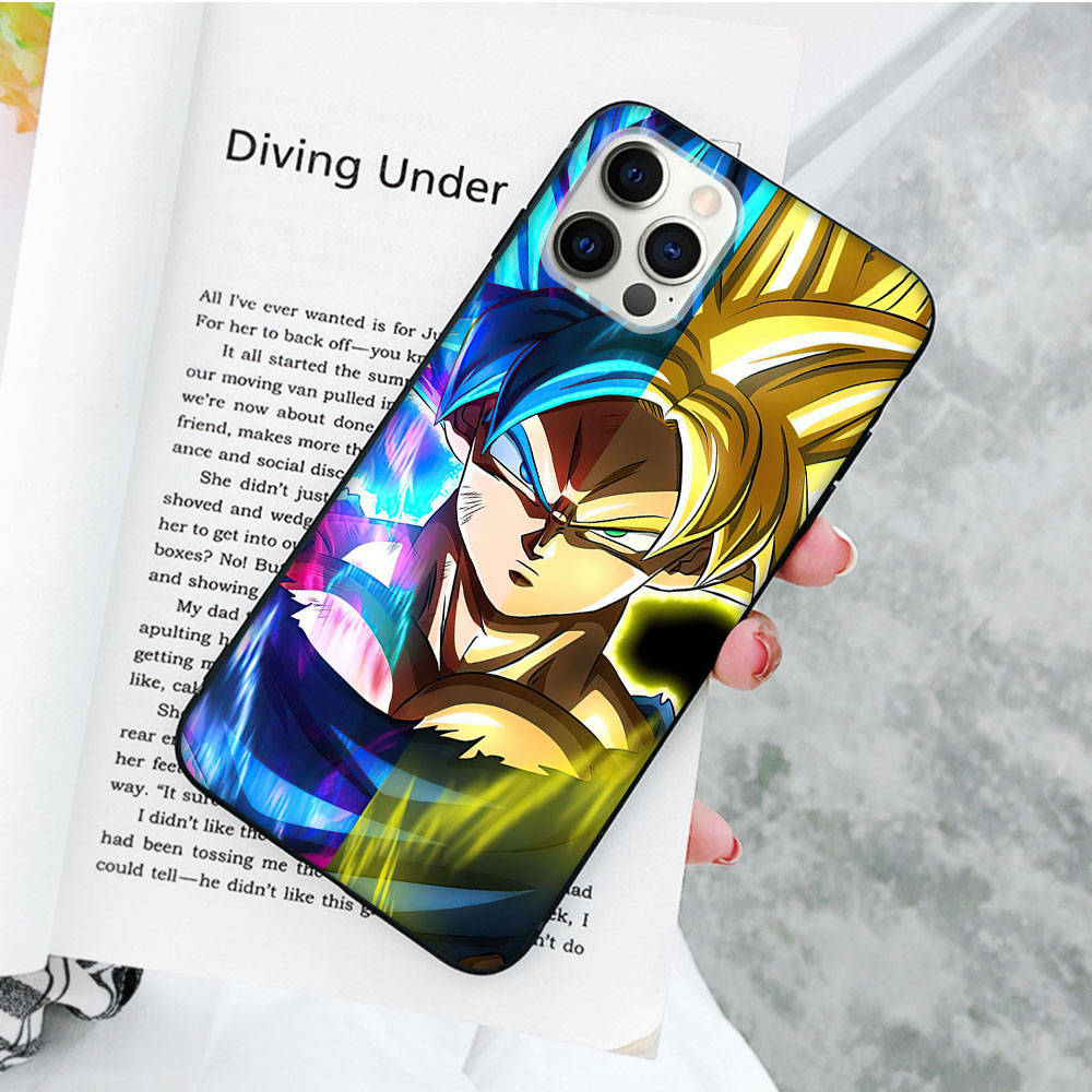 JW73 Dragon Ball Super Black Soft Case for OPPO Reno 8 6 5 4 Pro Plus Find X3 A17 A3 A31 A38 A40 A53 A54 A55 A74 A76 A78 A77 A80 A94 A95 A96 Lite