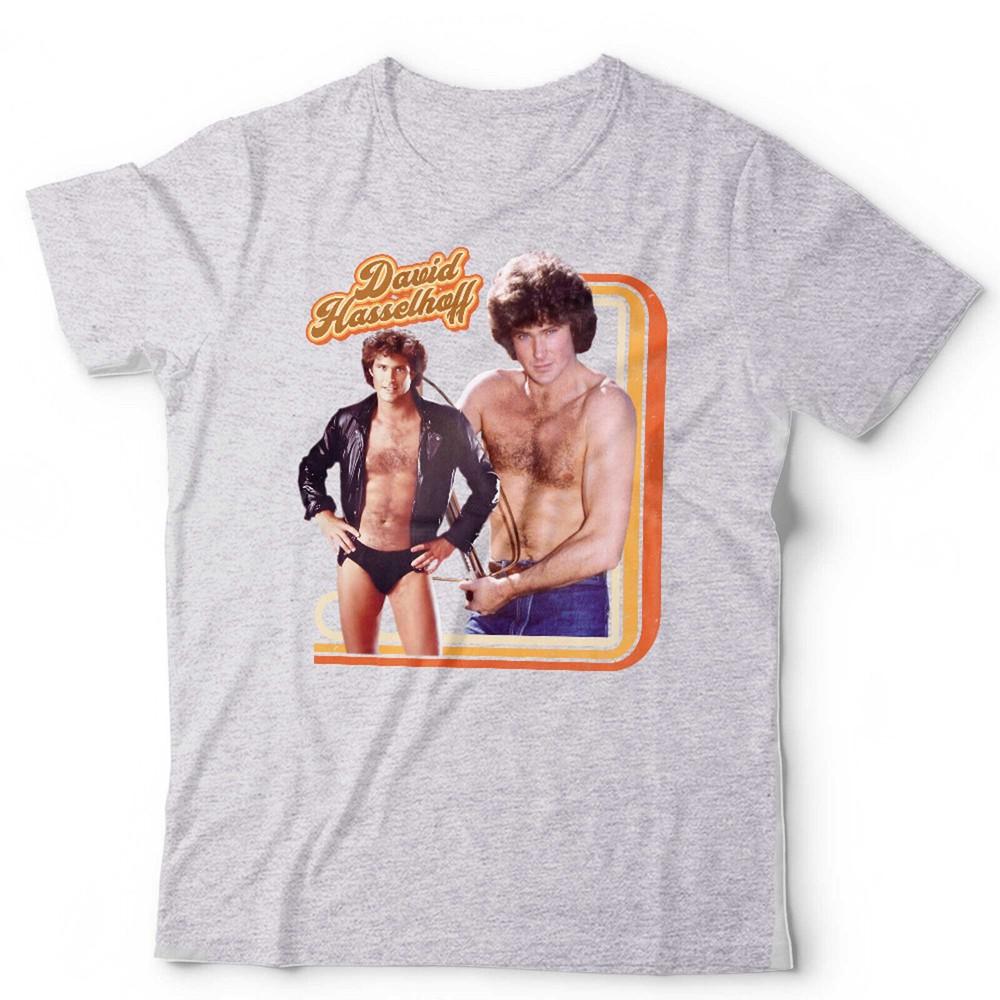 David Hasselhoff Tshirt 70s Retro Star Unisex Kids Homage Throwback Macho
