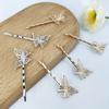 A Pack of 4 Hollow Butterfly Hairpins, Each Measuring 2.56 Inch