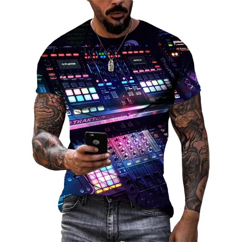 Sommer Mode Neue Musikalische Elemente grafische t-shirts Männer Trend Hip Hop Street Style Cooles T-shirt 3D Gedruckt harajuku tees Tops