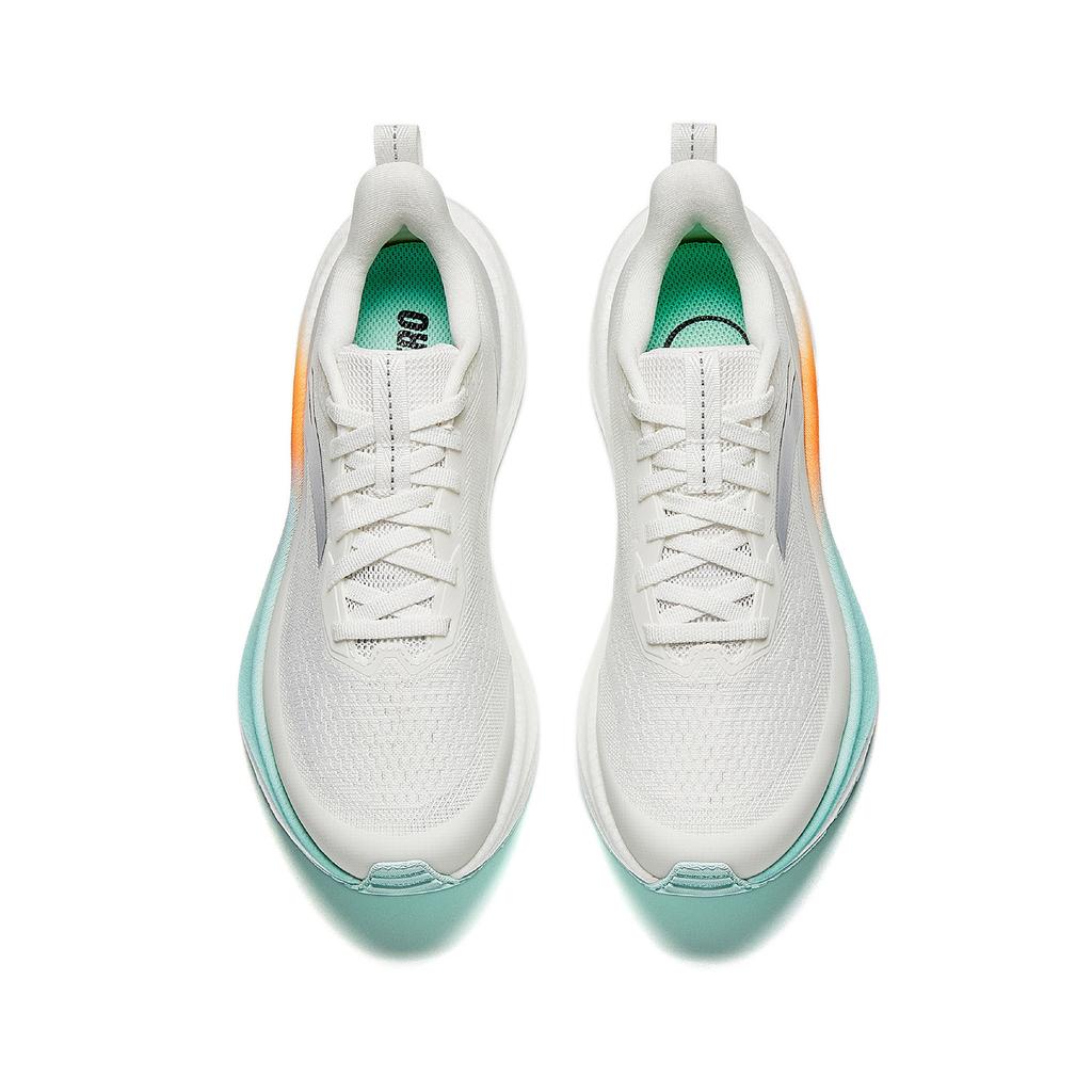 Anta Mach 6SE 3D Imitation Spike Shoes Lightweight Comfortable Sports Breathable Low-Top Running Shoes Women sneaker White Silver Green 122625582-5