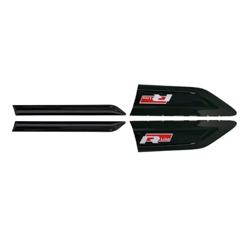 4 Stück Rline GTI 4MOTION Logo Auto Seitenkotflügel Emblem Abzeichen Stoßstangenstreifen Aufkleber für Polo Golf Jetta Touran Tiguan Passat Käfer
