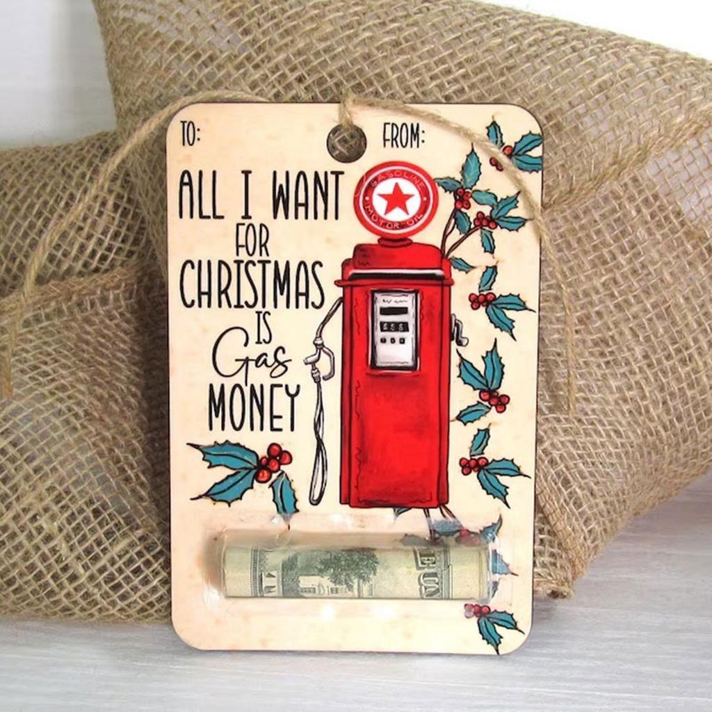 Durable Christmas Money Clip Holder Unique Christmas Wallet Cash Pendant Festive Charm Decorations for Gift Giving
