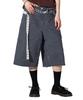 XTONZ Xp332 Twine Chain Bermuda Cotton Pants (Charcoal)
