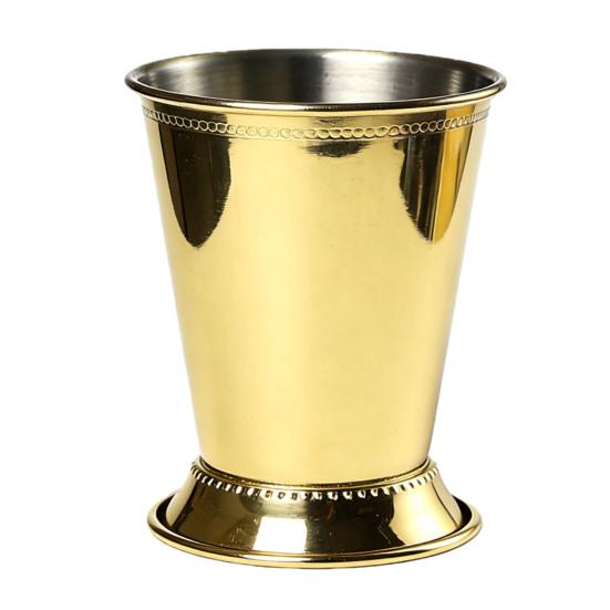 Cocktail Glass Stainless Steel Julep Cups 400ml Reusable Southern-style Wine Glass Elegant Metal Drinkware for Home Bar