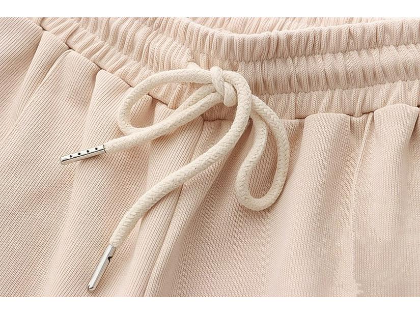 2024 Junior High Girls' Cute Bear T-Shirt & Shorts Set - Japanese Style