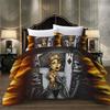 Totenkopf Bettwäsche Diamant Queen Bettdeckenset Luxus Bettwäsche 3D Totenkopf Bettbezug Set Super King Queen Bettdecken und Bettwäschesets