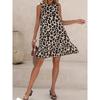 Elegant Sleeveless Leopard Print Summer Dress - Slimming and Fashionable Tall Streetwear