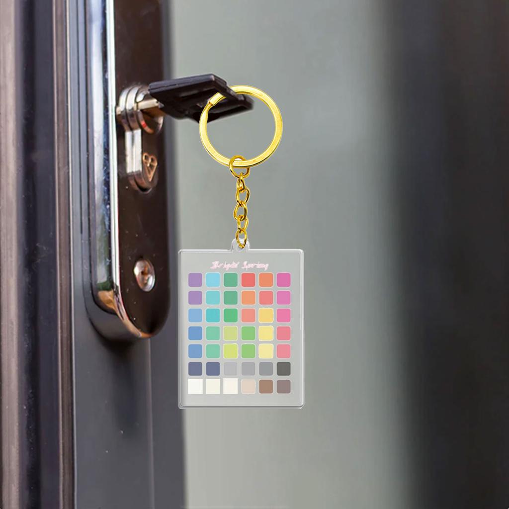 Einzigartiger saisonaler Schlüsselanhänger Hochwertiger bruchsicherer Acryl-Schlüsselanhänger Zubehör für Tasche, Geldbörsen und Rucksäcke