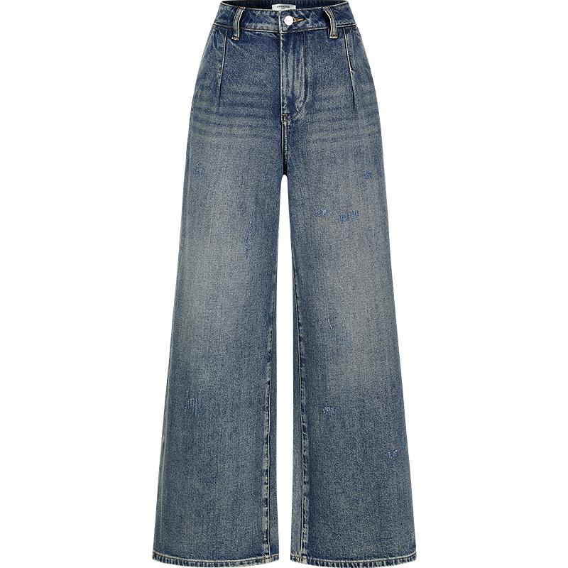 

JOEONE & ANNACO Women s Lined Wide-Leg Denim Pants M