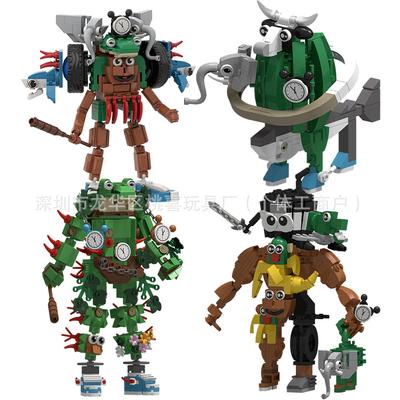 KI Klassiker der Berge und Meere Fusionsmonster Bausteine Strichmännchen Monster Zusammengefügte Bausteine Actionfigur Spielzeug
