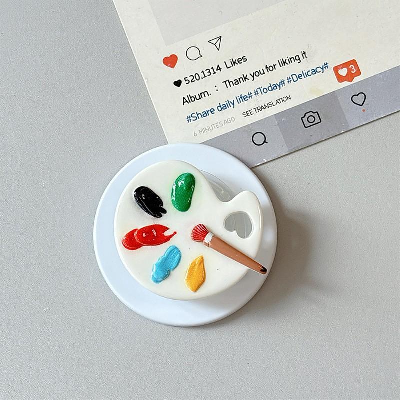 

Mini Paint Drawing Plate Adhesive Magnetic Desktop Phone Airbag Bracket Telescopic Dopamine Decorative Girl Ring