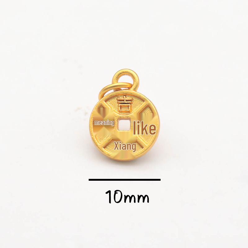 Peace & Joy Gold Sand Mala Bead Bracelet with Fortune Tag