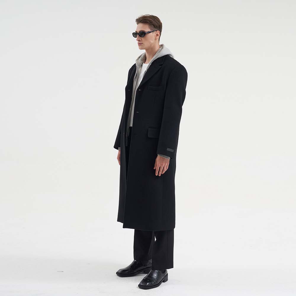 Choiyoung Oversized Chesterfield Coat Black