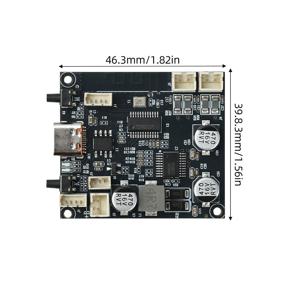 1.7V Lithium Battery Bluetooth6.1 Amplifier Module 1x1W Stereo Output AAC SBC Decoding Bass Boost for DIY Speaker Refit Project