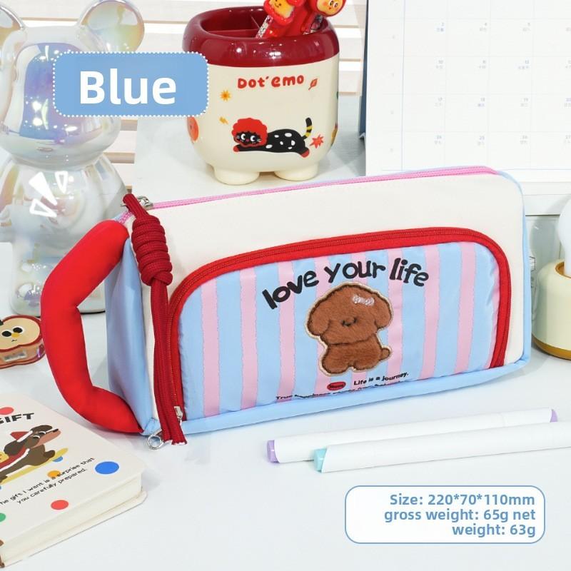 Retro Creativity Pencil Bag With Durable Composite Fabric For School And Gift