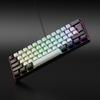 Portable 61 Keys Wired Mini Mechanical Keyboard K61 Ergonomic Quiet Keyboard for PC Office Home Gaming