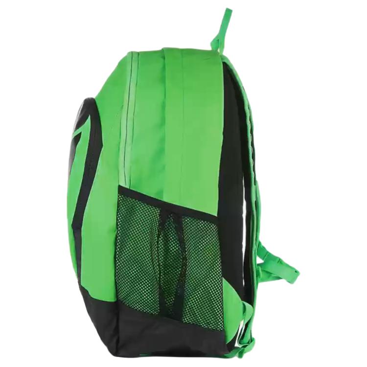 Nike Polyester Backpack Regular Unisex Black/Green Casual BA4883-330
