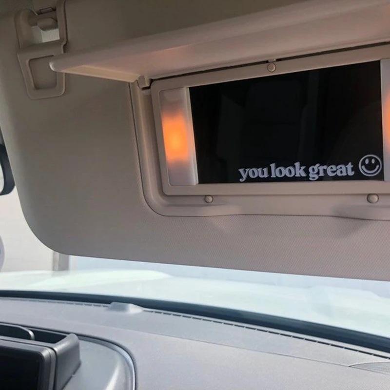 You Look Great Text Car Stickers and Decals Car Mirror Sticker Decoration Accessories PVC Waterproof Decals Car Auto Accessories