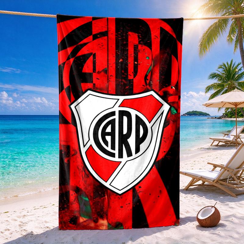 River Plate Quick-drying soft and absorbent beach towel—perfect for beach trips swimming outdoor camping and travel an essential beach item