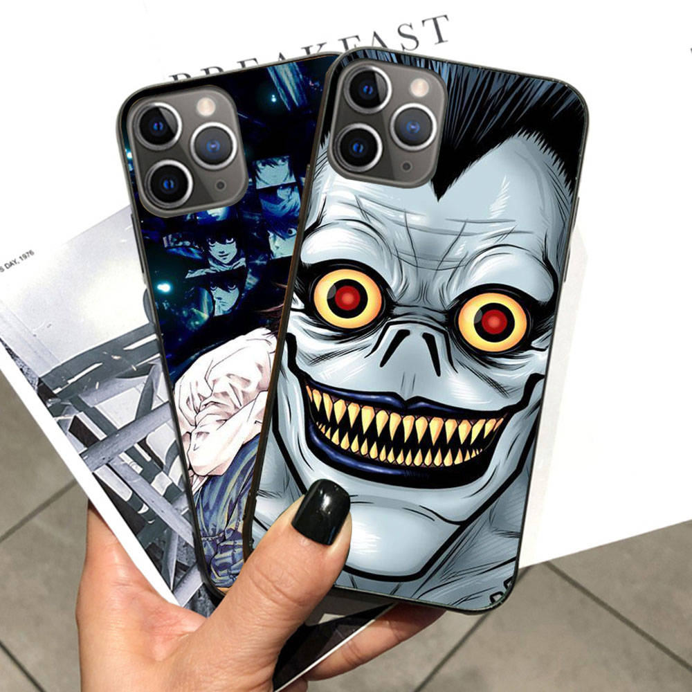 Hülle für Samsung A04 A14 A23 A34 A54 M23 M33 M52 M53 Realme 10 9 C30S C35 C55 VIVO Y02S Y21 Y51 X80 Pro Transparente Hülle WI87 Death Note Anime