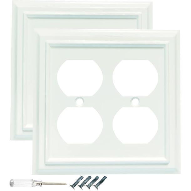 Wall Plates, Duplex Outlet Covers, Toggle Light Switch Plates, Decorator Light Switch Cover, Bamboo Fiber Material Standard Size Wall Plates of