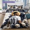 Bellingham Inghilterra N.10 Stella del Calcio Set Biancheria da Letto 3 Pezzi, Copripiumino & 2 Federe, Biancheria da Letto per Tifosi di Calcio, Senza Piumone Senza Cuscino
