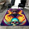 Artistic Skull Rug Floor Mat for Living Room or Bedroom Soft and Comfortable Carpet a Gift for Birthday and Holiday.MFF0918596