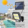 72/108COB Split Solar Light Outdoor Waterproof with Motion Sensor Floodlight Remote Control 3 Modes for Patio Garage Backyard