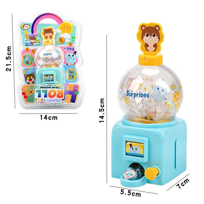Mini Lottery Machine Game Toys Small Manual Shake Egg Twister Children's Puzzle Toys Simulated Lottery Machine Toy Swing Machine