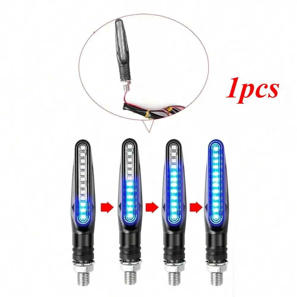 

2PCS Universal LED Motorcycle Turn Signals - 12V IP68 Waterproof Amber Flasher Indicator Lights (Rear Accessories)