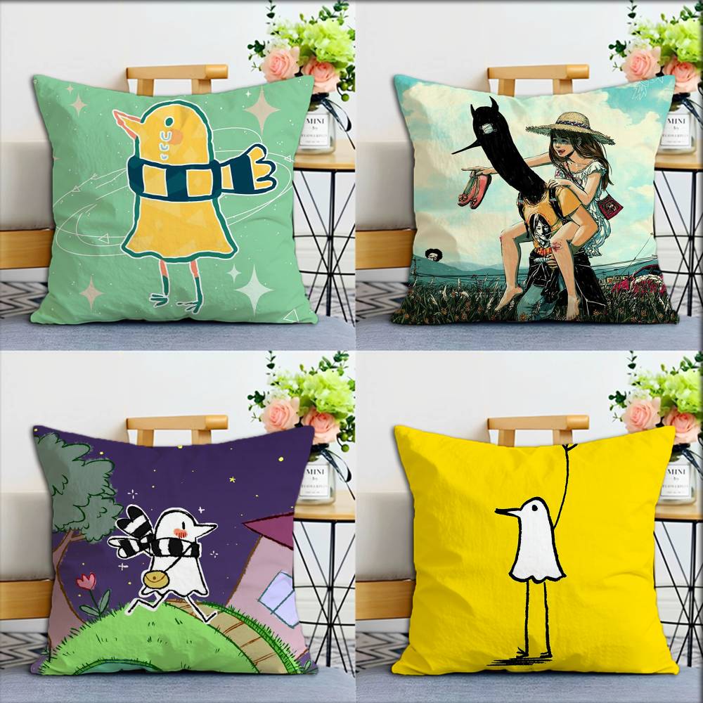 Cartoon G-Goodnight P-unpun World Various Sizes Square Pillow Case For Car Home Bedchamber Decor