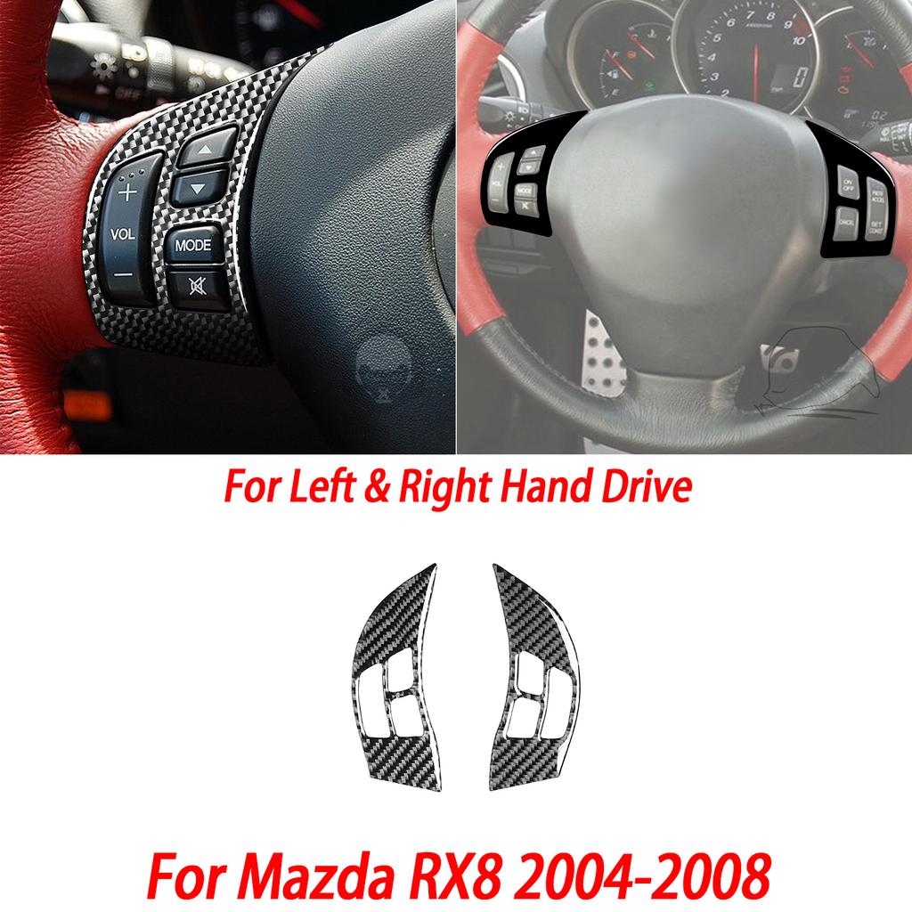 Gloss Black Plastic Car Interior Accessories Sticker AC Radio Door Handle Gear Shift Panel For Mazda RX8 2004-2008 SE3P JM1FE