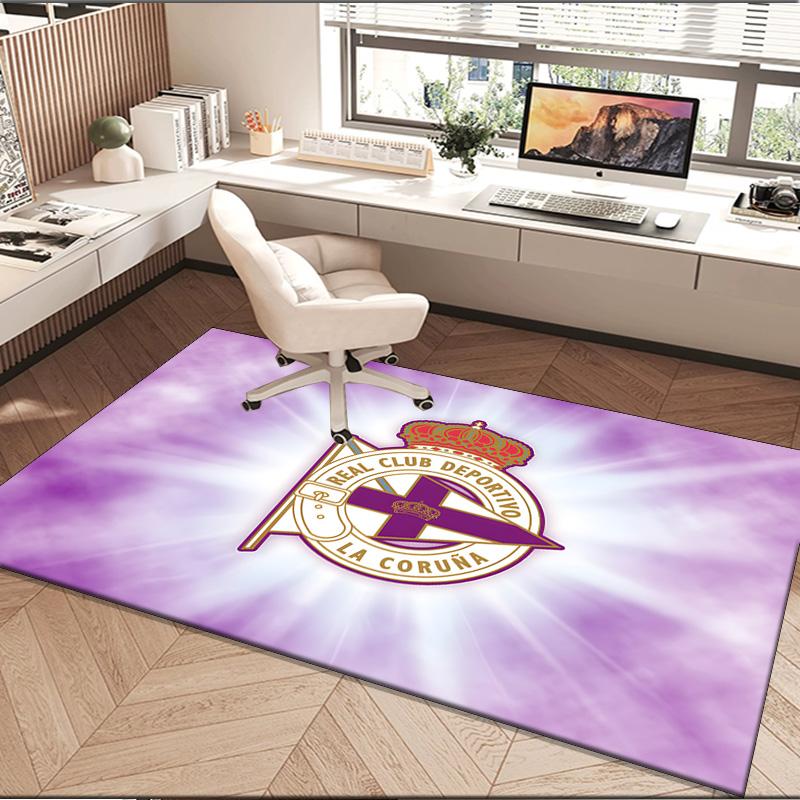 1PC rug Deportivo A Coruna Crest Carpet, Chair Rug,Area Rug for Office Bedroom living rooms bedroom, Doormat decor Christmas fan gifts