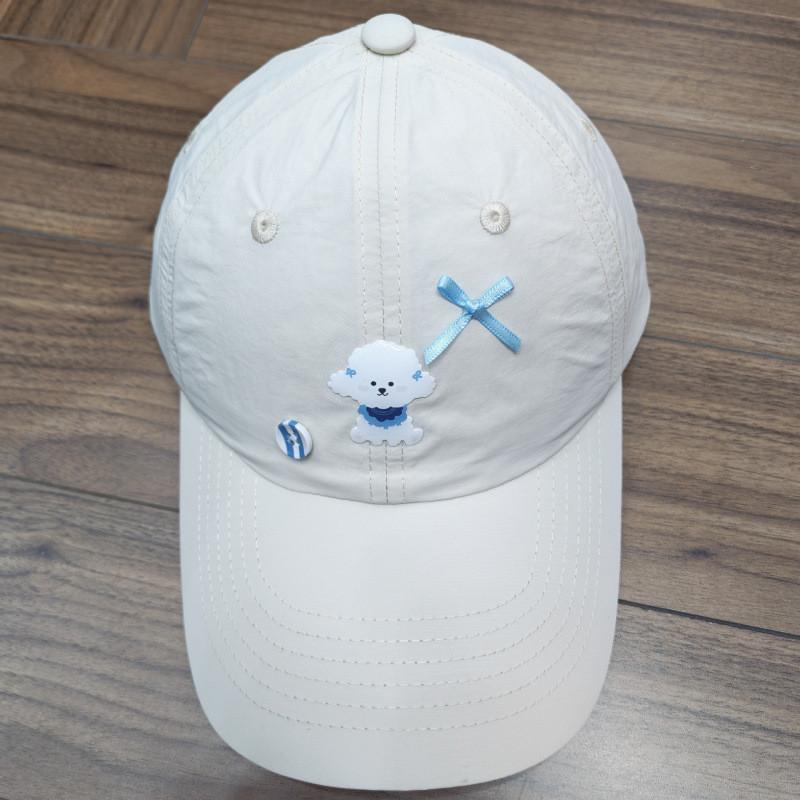 Cute Dog Pattern Baseball Cap With Breathable Polyester Material For Summer Sun Protection