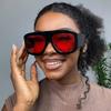 Retro Oversized Square Sunglasses for Women Men Latest Fashion Shades UV400 Outdoor Men Sun Glasses New Punk Eyewear