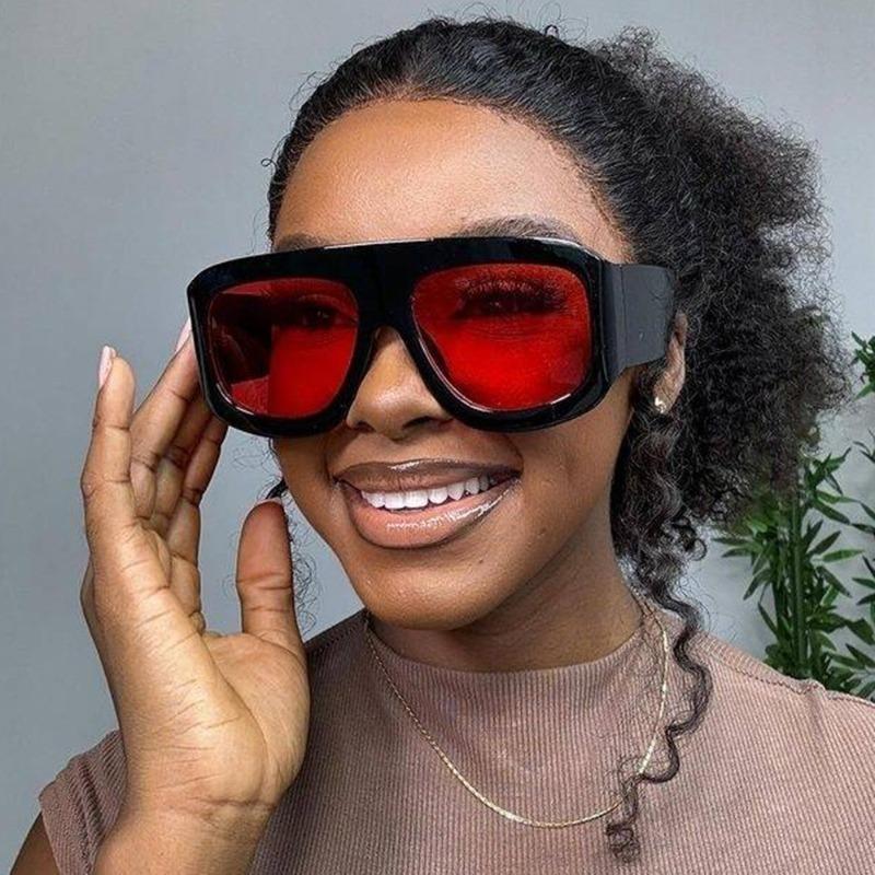 Retro Oversized Square Sunglasses for Women Men Latest Fashion Shades UV400 Outdoor Men Sun Glasses New Punk Eyewear