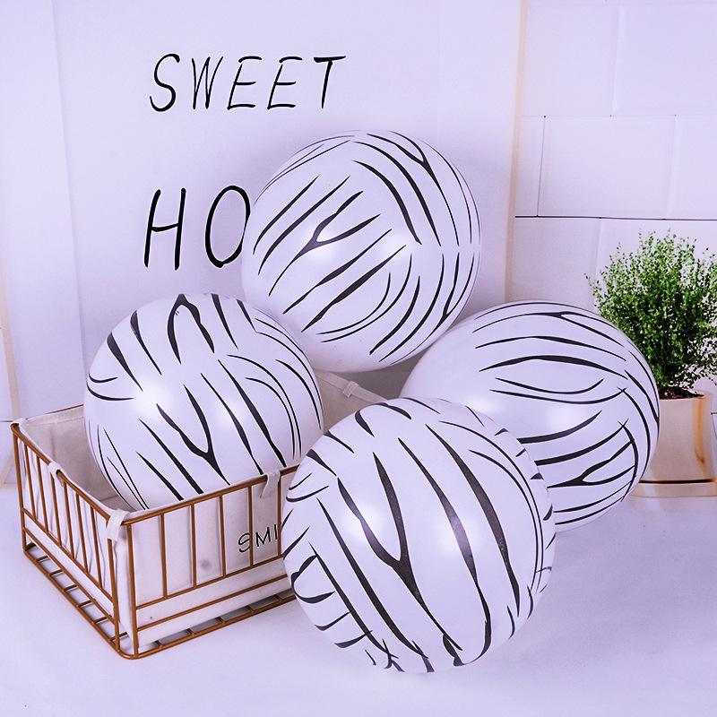 12-Inch Jungle Animal Pattern Latex Balloons for Birthday Party Decorations