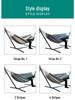 Anti-Rollover Canvas Hanging Hammock Chair for Outdoor Camping