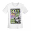 Nofx Band Final Tour Skull TShirt Women Short Sleeve T Shirts ONeck Clothes Cotton Summer Tees Streetwear