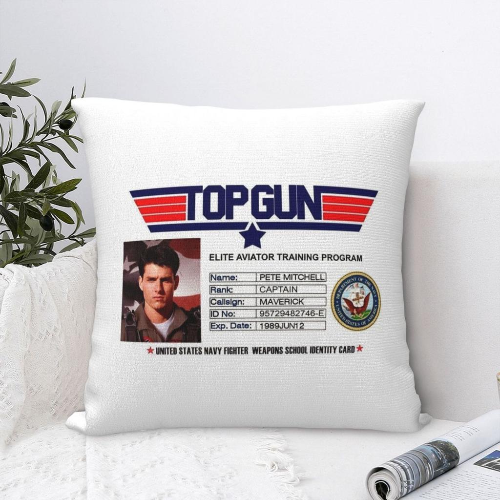 Top Gun Tom Cruise Maverick Quadratische Kissenhülle Kissenbezug Kissenbezug Überwurf-Kissenbezug für Zuhause Schlafzimmer Auto