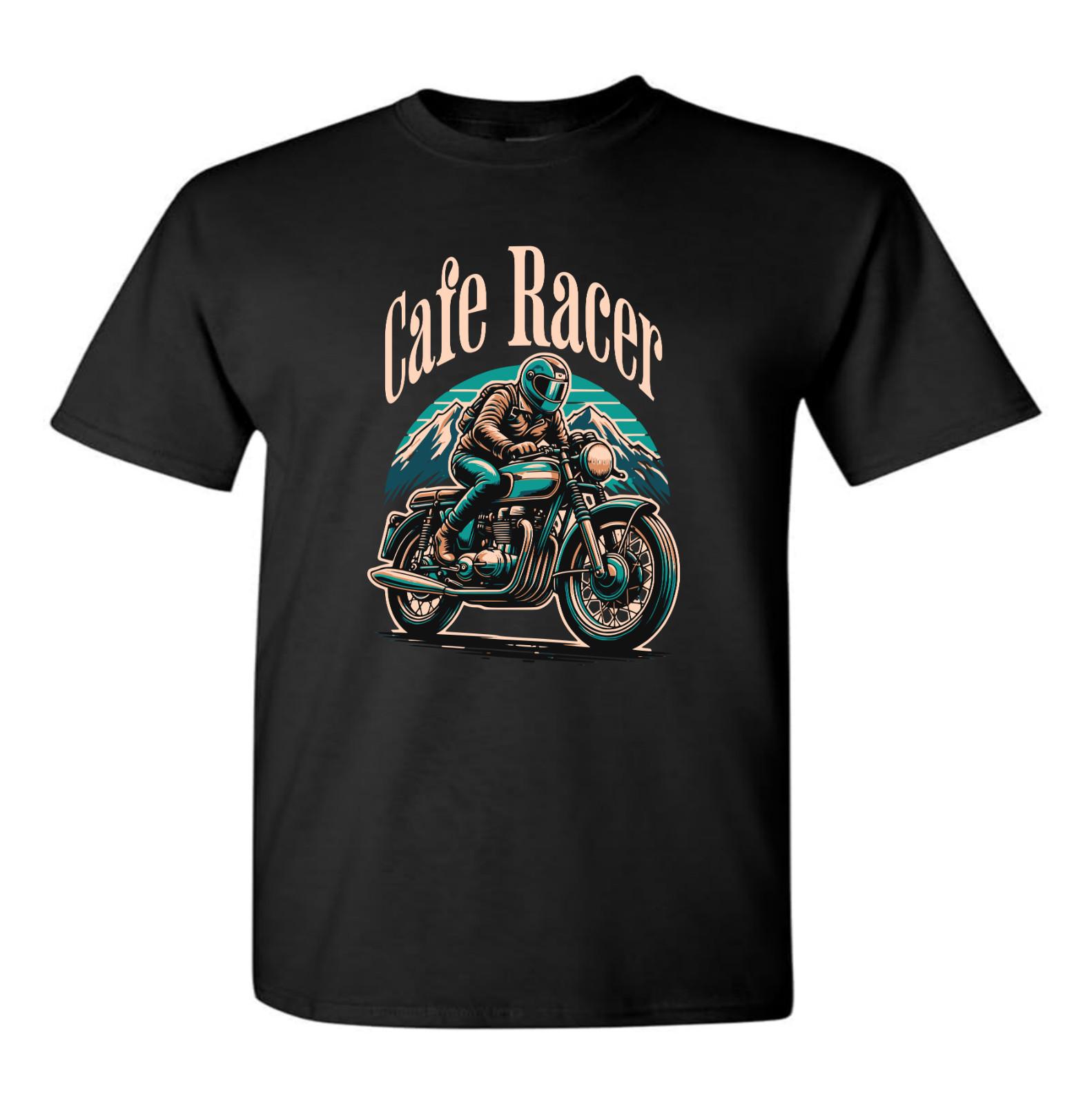 Cafe Racer Bikers T Shirt Motorbikes Motorcycle Chopper Bike Mens Isle Of Man TT XXXL