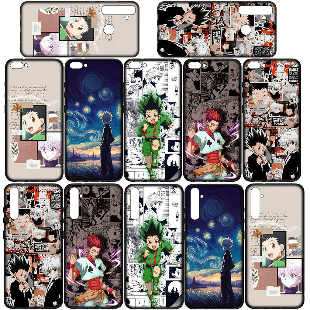 Phone Case for Samsung Galaxy S25 S24 S23 iPhone 16 15 Xiaomi Redmi Note 14 13 12 16E 11 Pro Max OPPO Moto Cartoon Killua Hunter X Hunter Gon Freecss