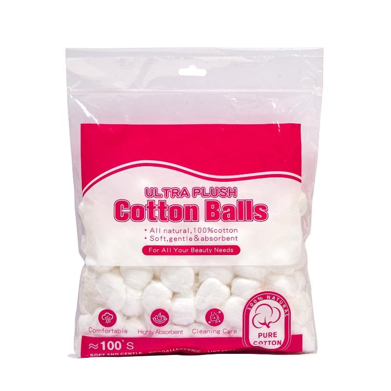 Cotton Ball Beauty Salon Tattoo Care Cotton - Disposable Degreased Cotton Balls for Hygiene Makeup Removal White Cotton Balls