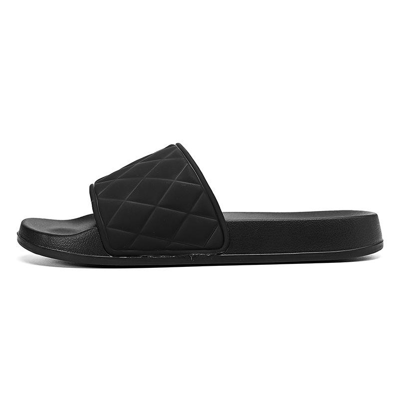 New One-word Slippers Men's Soft Thick Solid Color Sole Fashion Men's Shoes Soft Thick Sole Cool Slippers 2025 Couple
