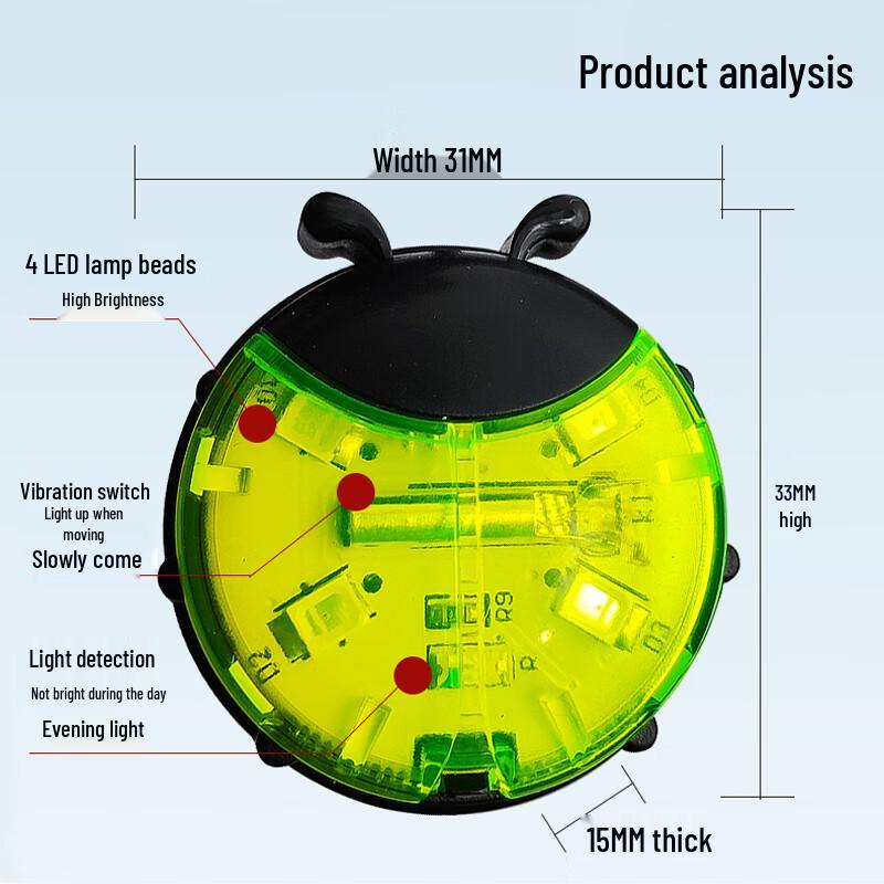 Intelligente LED-Radlichter für Kinderfahrräder & Roller