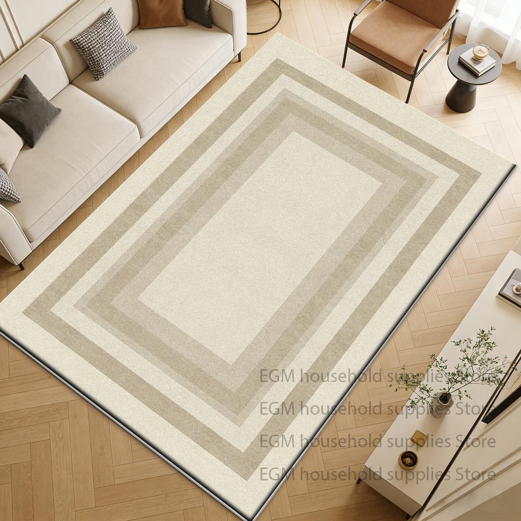 Modern Fashion Carpet Luxury Living Room Family Bedroom Play Geometric Customizable Rug Indoor Washable Non-slip Floor Mat Study