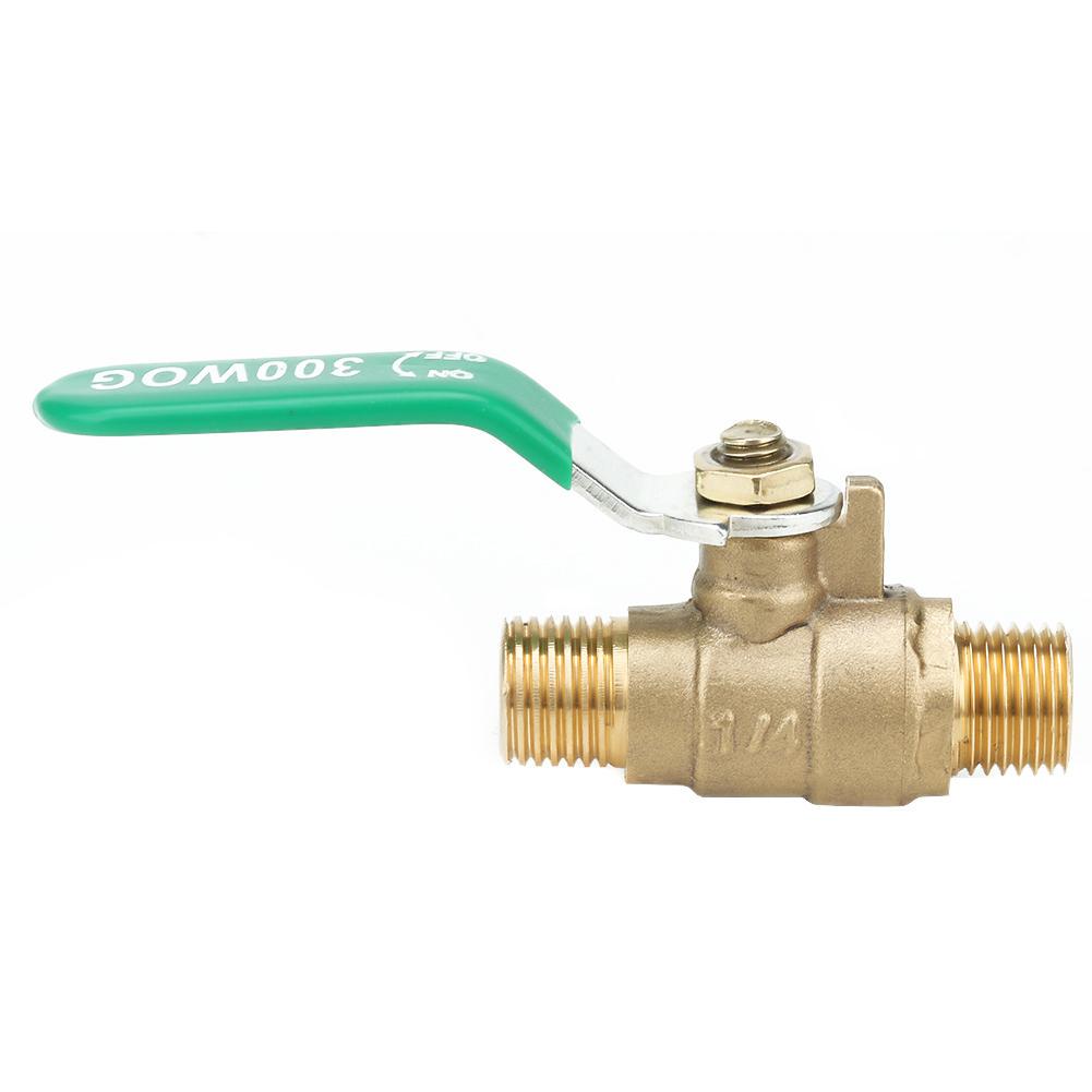 Male to Male Thread Ball Valve Closure for Irrigation System Applicable air G1//4 Water Two Way Ball Valve Closure Switch Brass Tube Ball Valve