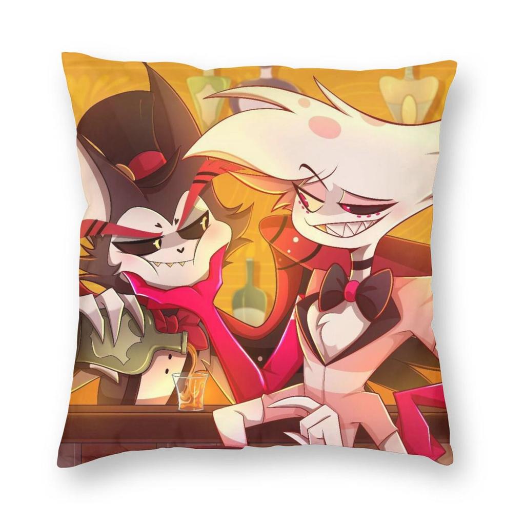 Hazbins Hotels Vox Kissenbezug Druck Polyester Kissenbezug Dekoration Kissenbezug Abdeckung Zuhause Quadratisch 45X45cm