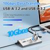 9-in-2 USB 3.2 HUB 10Gbps Data Transfer Aluminum Alloy USB Docking Station USB Splitter with Card Reader For PC Laptop Macbook